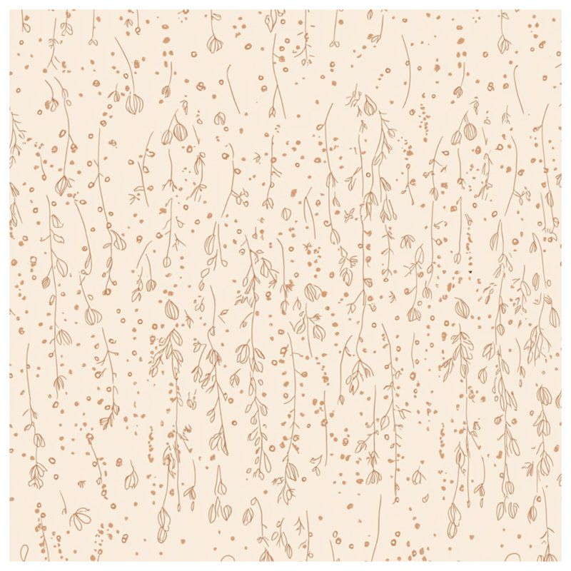 Tapis de bain floral, L 34 po x L 21 po