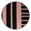 Machine Washable Horizontal Stripes Black Area Rug