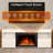 Free Standing Fireplace, Remote Control, 60'', Electric Fireplace Mantel, Adjustable Real 3D Flame Brightness (Lightoak)-145631765