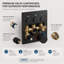 Thermostatic Shower Faucet Set 3-Function Wall Mounted Rain Shower System with Body Jets Recessed Wall Mounted Combo-80065235