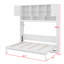 Lit escamotable avec grand espace de rangement et rayures