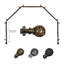 Tringle à rideaux simple pour baie vitrée à 5 côtés Hardaway-121428653-28852050