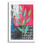  «Patchwork Plants 1» par Courtney Prahl, art mural en verre acrylique, 12 po x 16 po