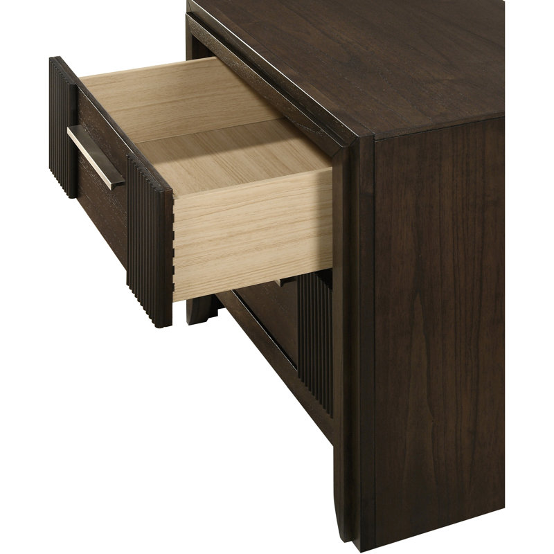Table de chevet contemporaine à 2 tiroirs 1Pc