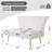 Vardell Fabric 48'' Reception Loveseat-1880453333