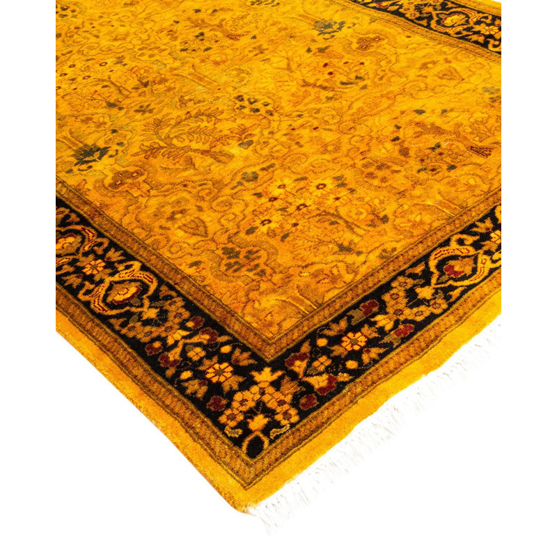 Tapis noué à la main unique en son genre Holsworth - doré