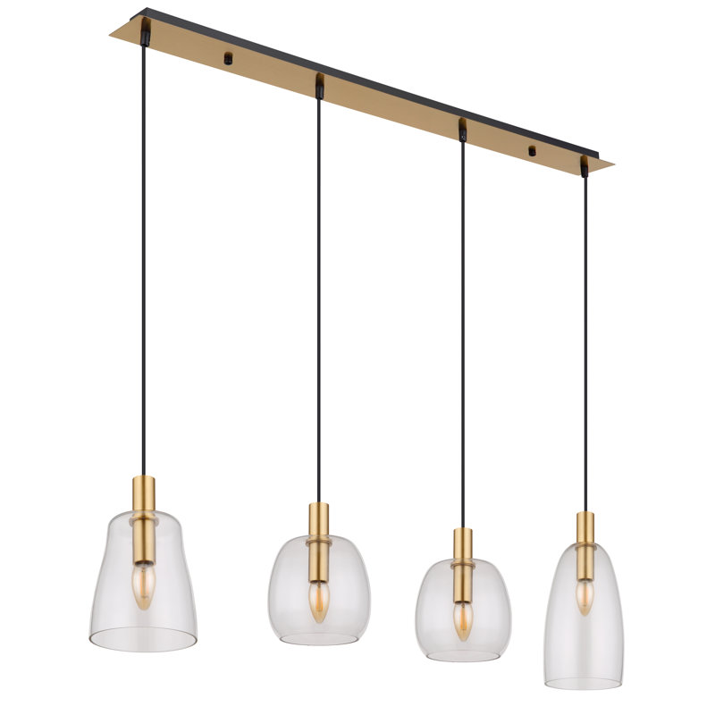 Hailley 4-Light Linear Pendant Lamp Set