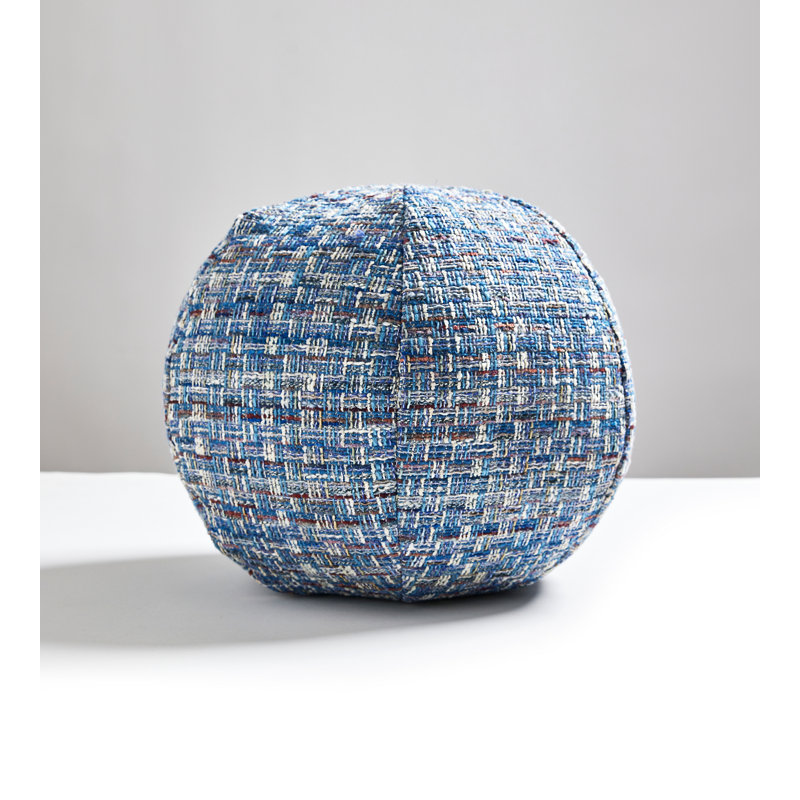 Woodland Estate Circular Pillow Cover & Insert, Blue Wood