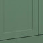 Meuble-lavabo vert 30 po avec lavabo simple, lavabo sous comptoir, vert