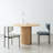 31.5 Inch Round Dining Table for 2, Circle Kitchen Table with Wood Strip Base, Modern Farmhouse Dinner Tables for Kitchen, Living Room-145370836