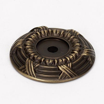 Ribbon And Reed Brass Back Plate
