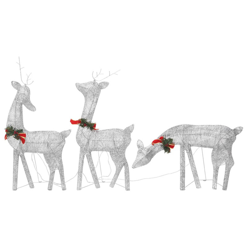 Éclairage de Noël de Noël avec lumières DEL, Silver, 6