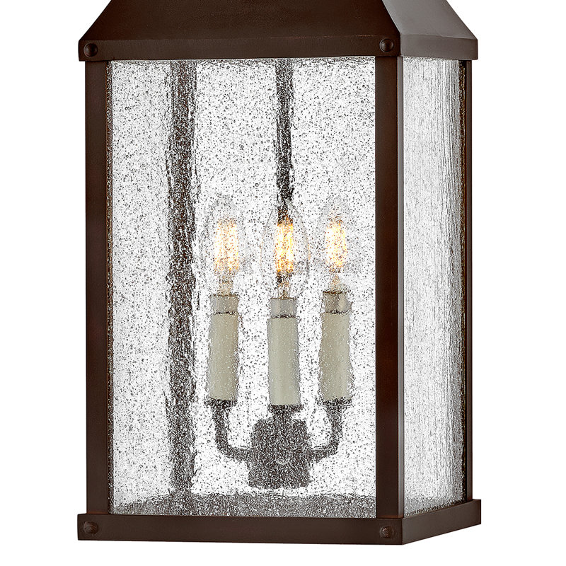 Beacon Hill 3-Light Outdoor Hanging Lantern, Blackened Copper