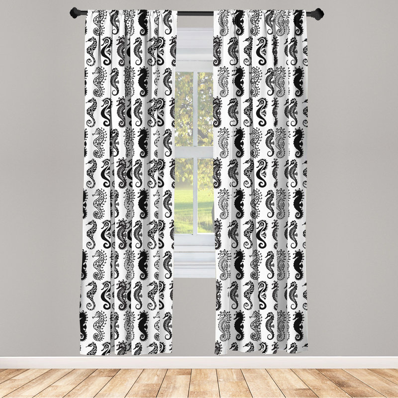 Panneau coulissant semi-diaphane avec passe-tringle Seahorse, 28 po x 63 po