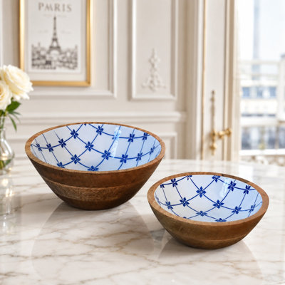 Eastleigh Handmade Solid Wood Metal - Set of 2