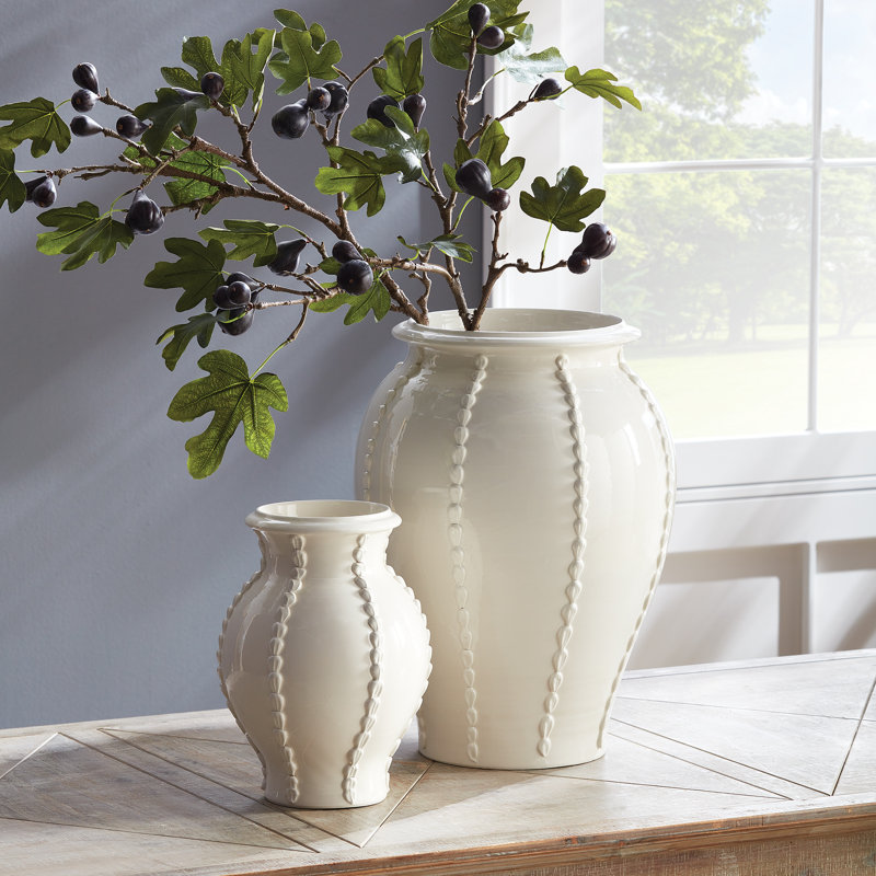Handmade Table Vase, White