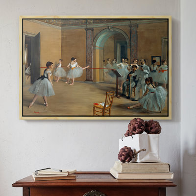 «The Dance Foyer at the Opera», rue Le Peletier, 1872 - Edgar Degas, toile tendue avec châssis