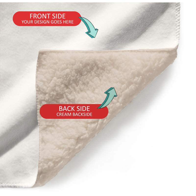 Plain Weave Muslin Machine Printed Throw Blanket, 80" L x 60" W