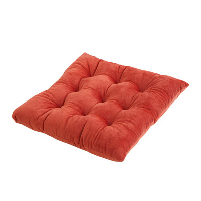 Polyester seat cushion  Solid Color Thickened Crystal Velvet Cushion Office Chair Sofa Cushion Student Stool Adjustment Hip Cushion