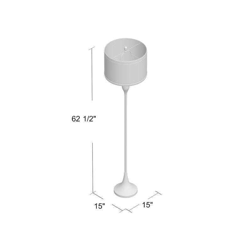 Lampe sur pied 62,5 po Wilder