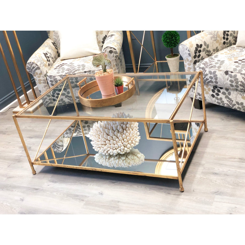 Iris Coffee Table, Gold