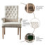 Fauteuil en lin American Country-68479625