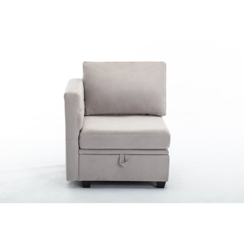 Canapé modulaire Toxi, Polyester gris clair