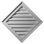 Diamond Gable Vent Louver, Functional