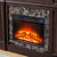 Cherry Electric Fireplace Model - 40.96"W X 12.06"D 45.05"H, Remote Controlled, Adjustable Flames, Smooth, 3D Heating System Operated,