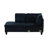 Midnight Blue Microfiber L Shaped Left Hand Facing Sectional Sofa, Sofa & Chaise-90686469-87463992