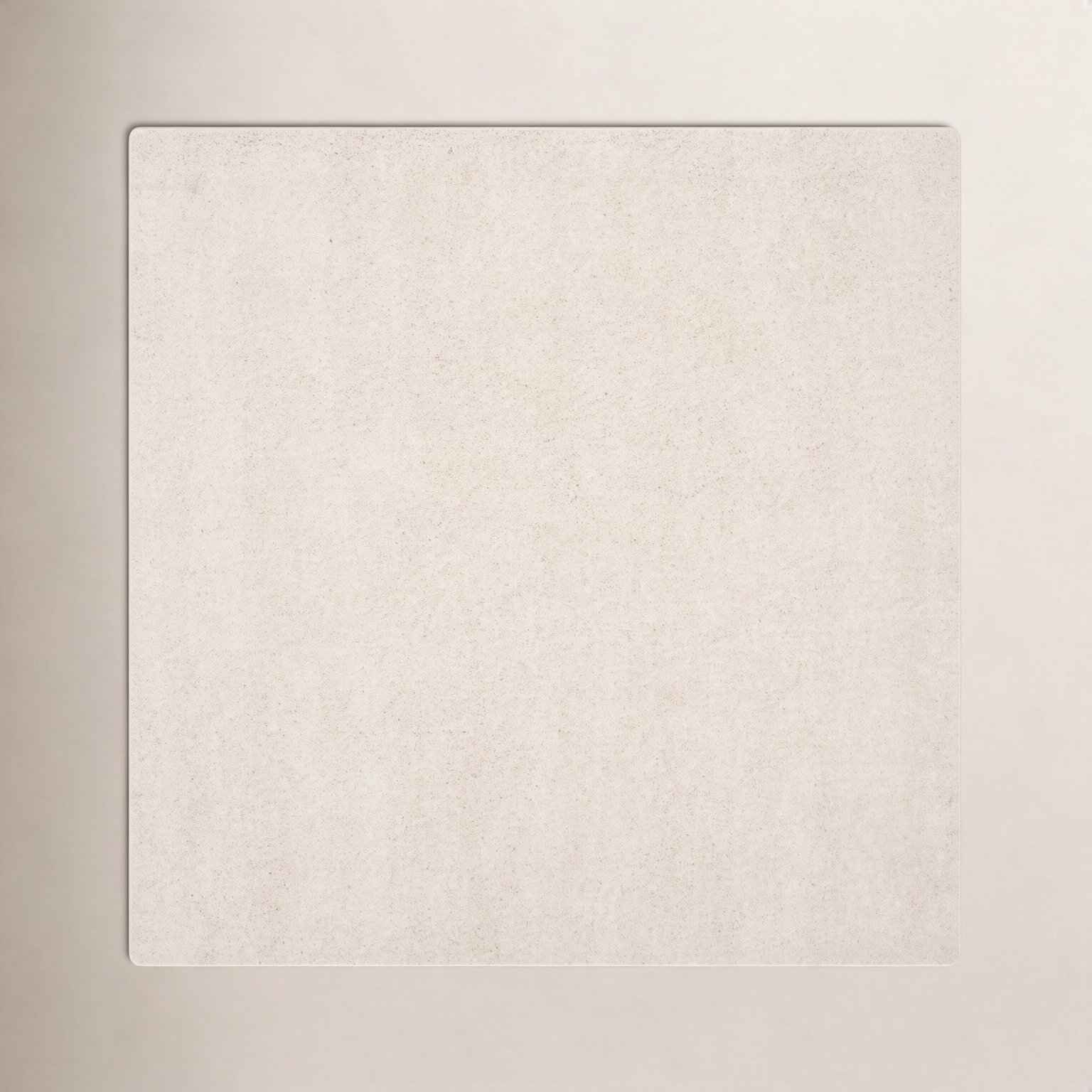 Ivory Shag Rug, Square 4'