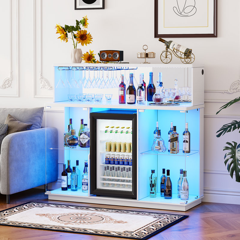 45 cm Bar Cabinet Bar Cabinet, White
