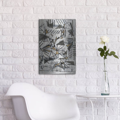  «Fractures of Light» par Lori Arbel, art mural en métal, 16 po x 24 po