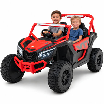 Megatrek Pro Edition 24V 14AH 180-320W UTV 4x4 XXL 2 places avec roues EVA, musique et télécommande