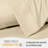 LuxClub 2 PC Cream Queen Performance Microfiber Solid Pillowcase Set-119874932-119874930