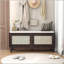 Banc d'entrée en rotin avec rangement Boho-1454622330