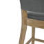 Upholstered Counter Stool with Solid Wood Frame-1412367125