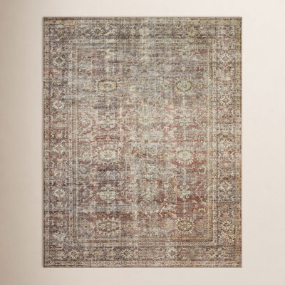 Georgie Oriental Bordeaux/Antique Area Rug