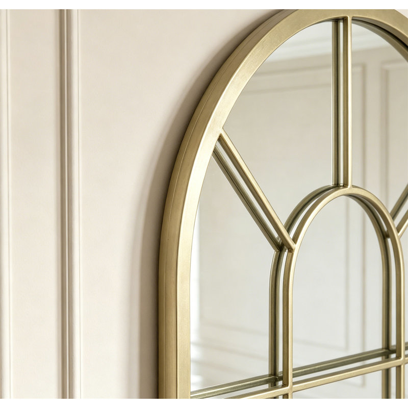 Miroir mural arqué de style campagnard, 31,5 po x 20 po