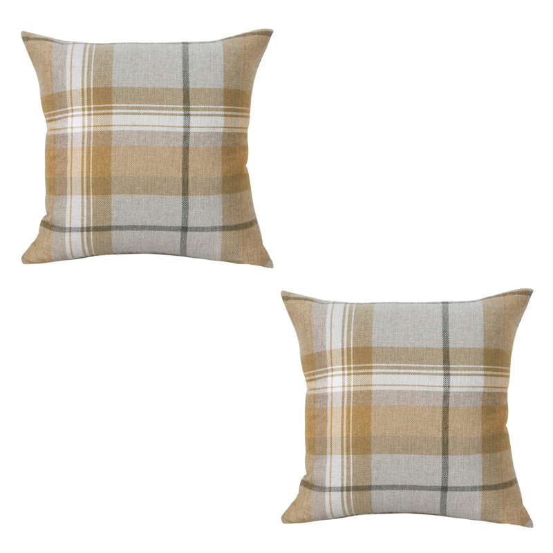 Tauranac Square Cushion, Ochre