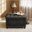 Repose-pieds capitonné classique avec garniture cloutée, parfait pour les petits espaces et la décoration intérieure, tabouret multifonctionnel et table basse-130838864