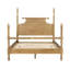 Grand lit avec tête de lit H 68 po et structure en bois massif de qualité