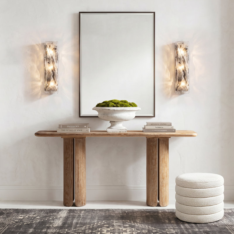 Flickinger 72" Reclaimed Pine Split-Pillar Console Table