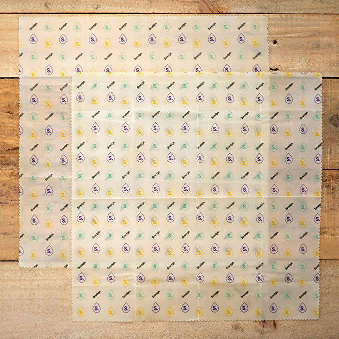 Smidge Beeswax Food Wraps, 40cm x 40cm (Set of 3)