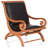 Everette Upholstered Accent Chair with Ottoman