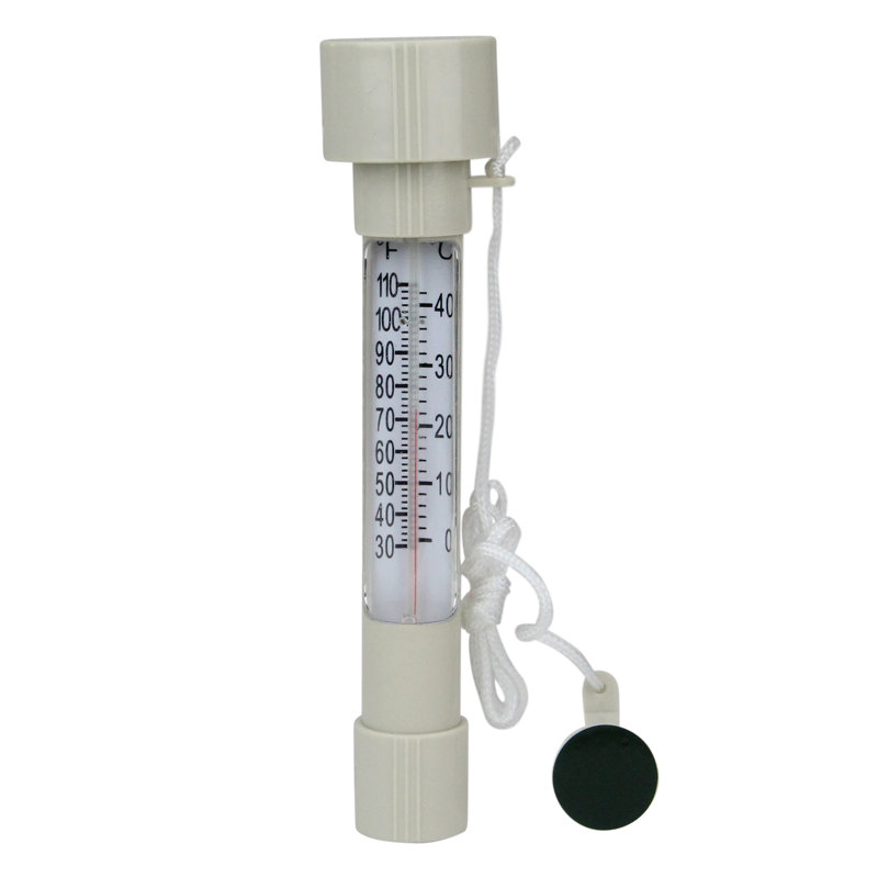 Hydrotools Buoy Pool And Spa Thermometer - 8" - White