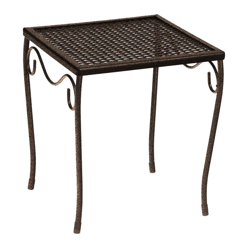 Briarwood Outdoor Square Side Table, Chestnut Brown, 12.5" W x 12.5" L x 13.7" H