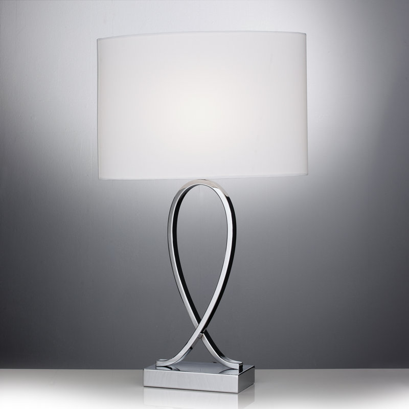 Stuttgart Metal Table Lamp, Chrome