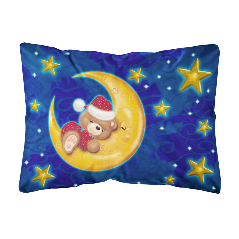  Coussin décoratif intérieur / extérieur Bear Sleeping in the Moon and Stars