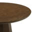 Ensemble de table de salle à manger 5 pièces, 4 sièges, table à piédestal en chêne 47,2 po et 4 fauteuils à dossier demi-tonneau beige